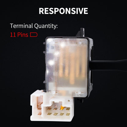 HiSport 25540D4500 Multifunction Turn Signal Switch Compatible with Nissan D21 Pickup 1986 1987 1988 1989 1990 1991 1992 1993,Pathfinder 1987 1988 1989 1990 1991 1992,Sentra 1987-1990,Stanza 1987-1989