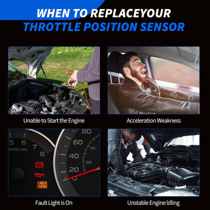 HiSport 1204715 Throttle Position Sensor Compatible with Polaris Ranger 700 800, RZR 800, Sportsman 700 800 850, Scrambler/Sportsman XP 850 Replacement for 2410342