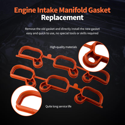 HiSport Engine Intake Manifold Gasket - Compatible with BMW 320I 323CI 323I 325CI 325I 325XI 328CI Replaces 11611436631 21006001071