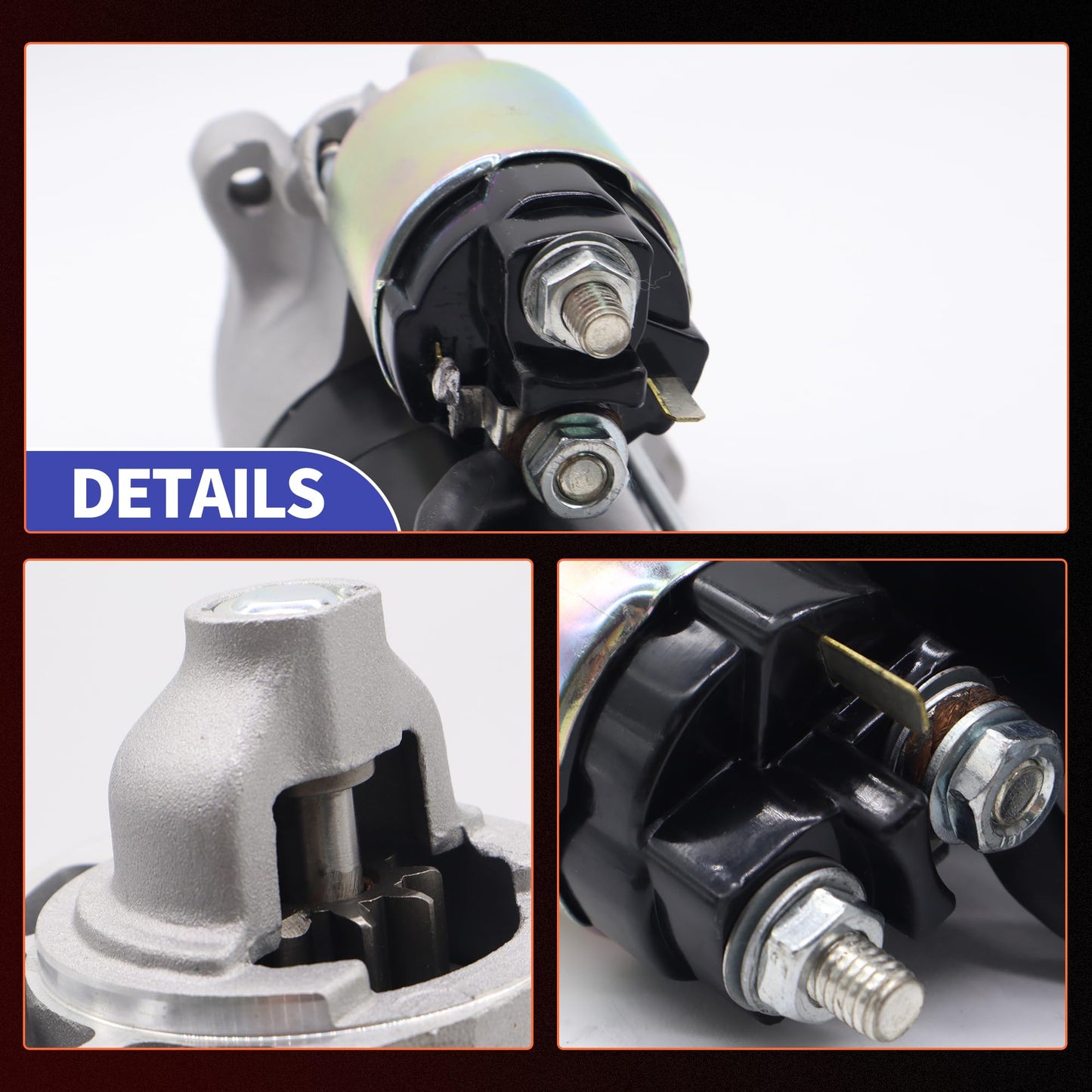 HiSport Starter Motor 17950N Compatible with Dodge Dakota 2006-2010, Durango 2006-09, Ram 1500 Pickup 2006-2010, Ram 1500 2011-2013, Ram Dakota 2011, Replacement for Mitsubishi Raider 2006-2009