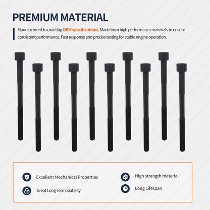HiSport ES72434 Engine Cylinder Head Bolt Set Replacement for Lexus CT200h for Toyota Corolla Prius Matrix for Scion XD