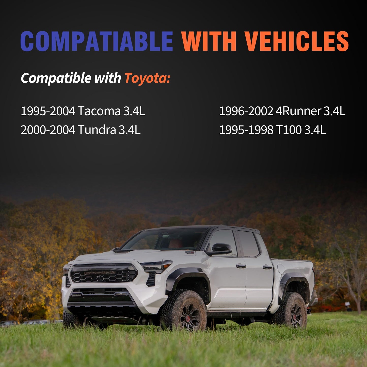 HiSport Engine Cylinder Valve Cover Gasket Set - Compatible with Toyota 1995-2004 Tacoma 3.4L 2000-2004 Tundra 3.4L 1996-2002 4Runner 3.4L 1995-1998 T100 3.4L - Replace VS50422R