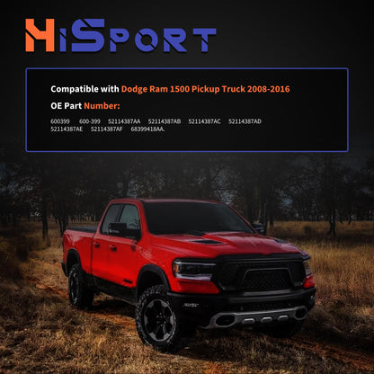 HiSport 4x4 Front Differential Axle Actuator compatible with Dodge Ram 1500 2008-2016 Pickup Truck Replace 52114387AB 52114387AC 52114387AD