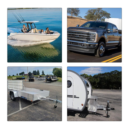 HiSport 4-Pack Universal Trailer Hitch Ball Covers - 2" Rubber Towing Ball Protectors for RV, Truck, Boat, Caravan - Weather-Resistant Dustproof Protective Caps