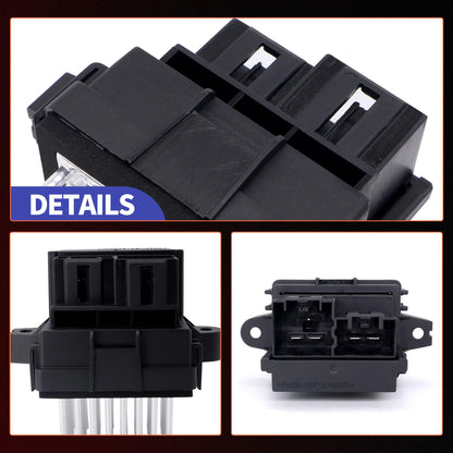 HiSport HVAC Blower Speed Motor Control Module/Resistor Compatible with Buick Allure Cascada Enclave Chevy Avalanche Cadillac Escalade Ford Edge Gmc Hummer Lincoln Replaces 13503201 84178783 RU730