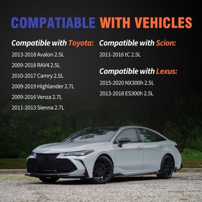 HiSport Valve Cover Gasket - Compatible with Lexus NX300h ES300h Compatible with Scion tC Compatible with Toyota Avalon RAV4 Camry Highlander Venza Sienna 2.5L 2.7L 2009-2020 - Replace VS50825R