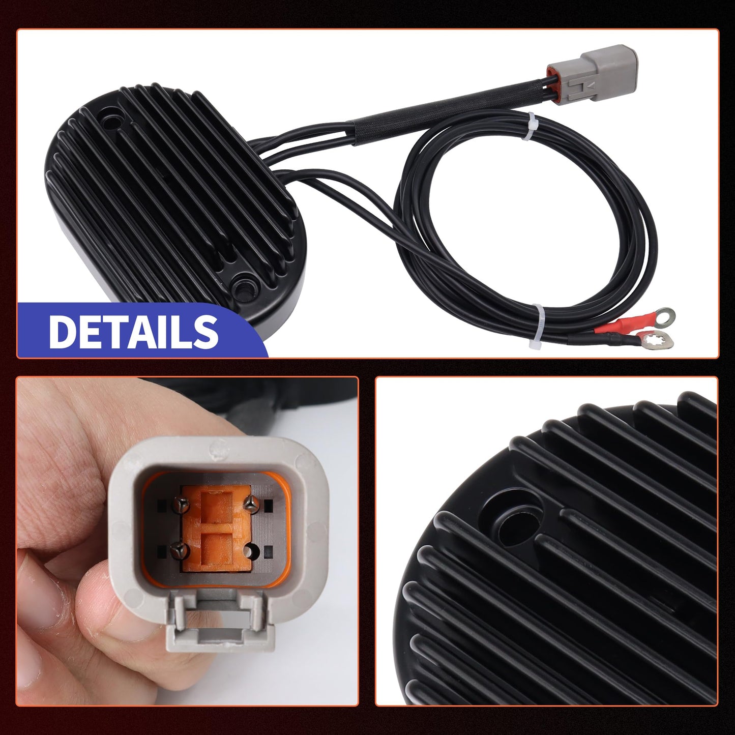 HiSport 74610-01 74540-01 Voltage Regulator Rectifiers Compatible with Harley Davidson 2001 2002 2003 2004 2005 2006 Twin Cam 88 Softail