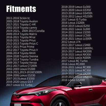 HiSport 90189-06193 50pcs Front Bumper Support Splash Shield Clip Nut Screw Compatible with Toyota Camry 2002-2023, Avalon 2002-2023, Auveco A20895