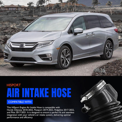 HiSport Air Intake Hose Intake Filter Tube - Compatible with Acura MDX ZDX 2010 2011 2012 2013 Replaces 17228-RYE-A10