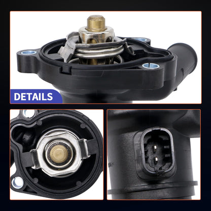 HiSport Engine Coolant Thermostat Housing Assembly - Compatible with Buick Encore 2013-2021 | Chevy Cruze 2011-2015 Cruze Limited 2016 Sonic 2012-2020 Trax 2013-2021 - Replace 902-808