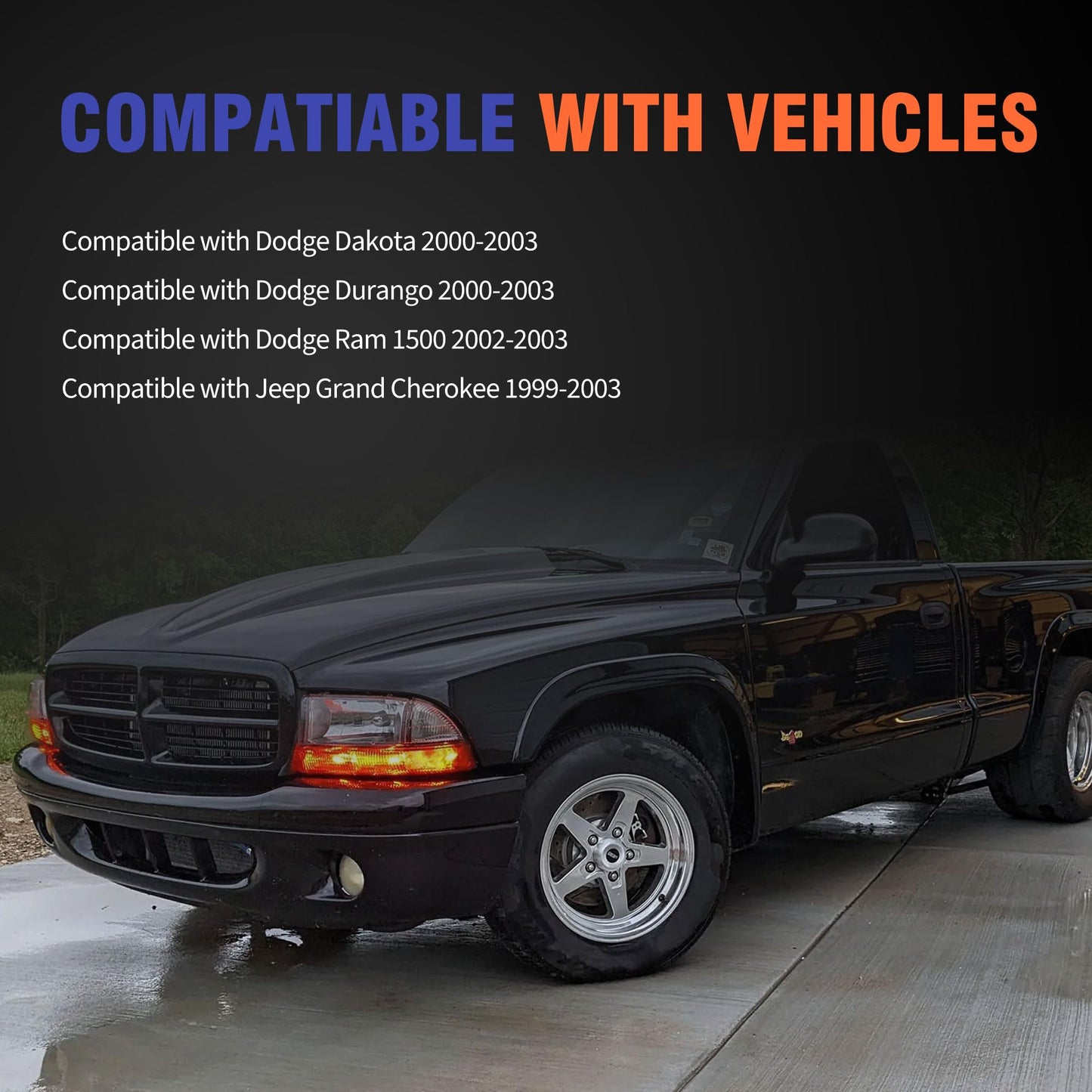 HiSport VS50521R Engine Valve Cover Gasket & Grommets Kit - Compatible with Dodge Dakota 2000-2003 Durango 2000-2003 Ram 1500 2002-2003 Compatible with Jeep Grand Cherokee 1999-2003