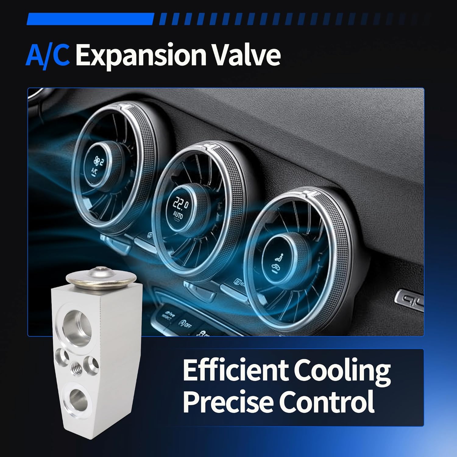 HiSport A/C Expansion Valve Replacement for GMC Yukon Chevrolet Suburban Malibu Impala Cadillac Escalade Buick Allure Pontiac Saturn