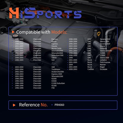 HiSport Fuel Injection Pressure Regulator Compatible with Chevrolet Express 1500 Silverado 2500 HD for GMC for Buick for Cadillac, 4.2bar Replaces PR4060