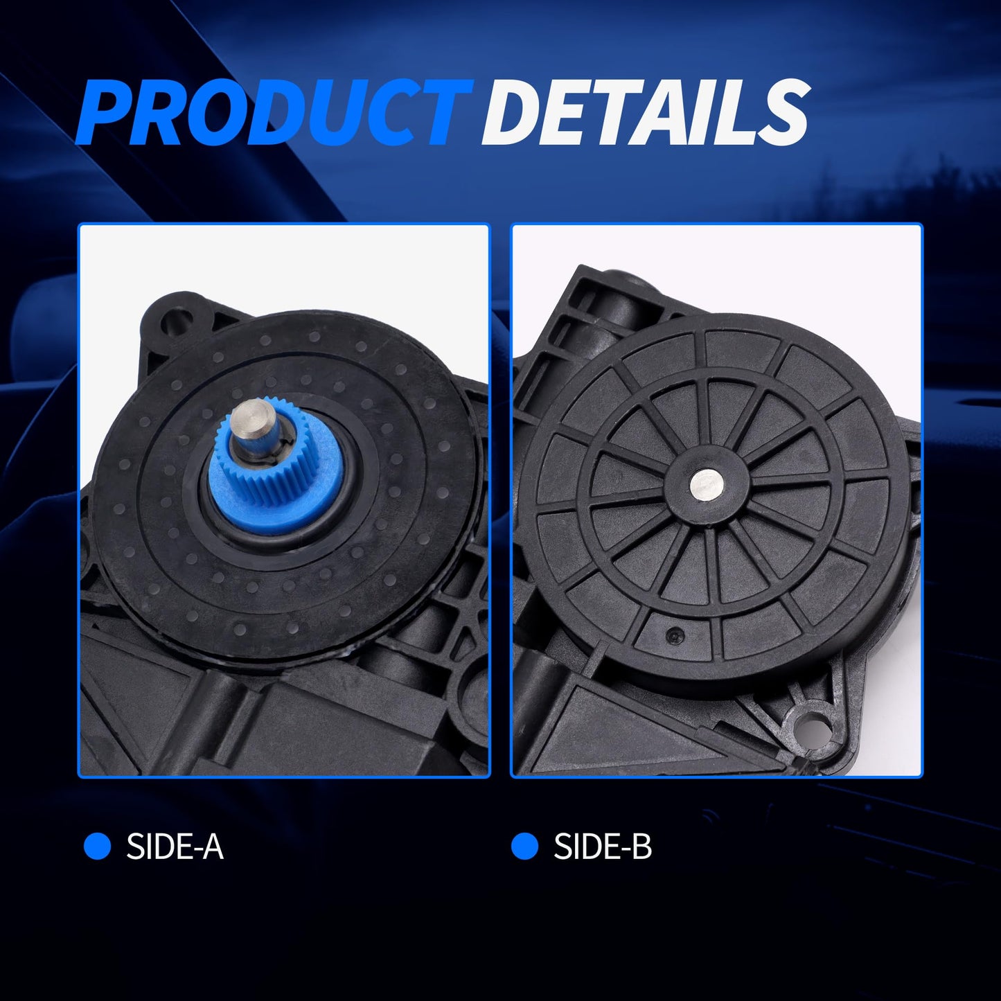 HiSport 67626927025 Rear Left Power Window Lift Motor Compatible with BMW 3 Series E90 F30 323i 325i 328i 330i 335i 325xi 328xi 330xi 335xi xDrive M3, Driver Side