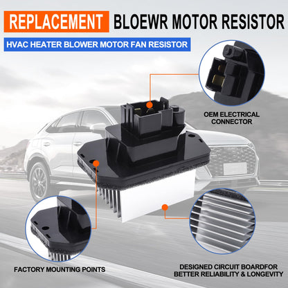 HiSport HVAC Heater Blower Motor Fan Resistor 79330SJK941 Compatible with Acura RL 2005-12,TL 2009-14,ZDX 2010-13,Compatible with Honda Odyssey 2011-17,Ridgeline 2006-14