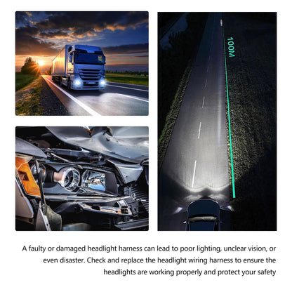 HiSport Halogen Headlight Harness Compatible with Hyundai Elantra 2017-2018 Connector Plug Harness Headlight HP406-10021