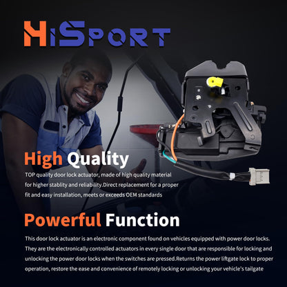 HiSport Rear Trunk Lid Latch Lock Tailgate Actuato 74851-S84-A01 74851-S84-A61 74851-S84-A21 Compatible with Honda Accord 1998 1999 2000 2001 2002 Sedan/Coupe