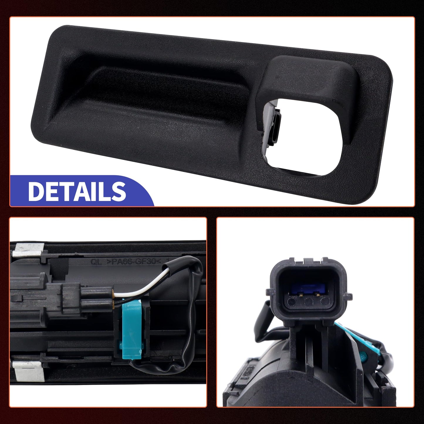 HiSport Rear Tailgate Handle Release Trunk Switch - Compatible with Kia Sportage Replaces 81260-D9010 81260-D3510
