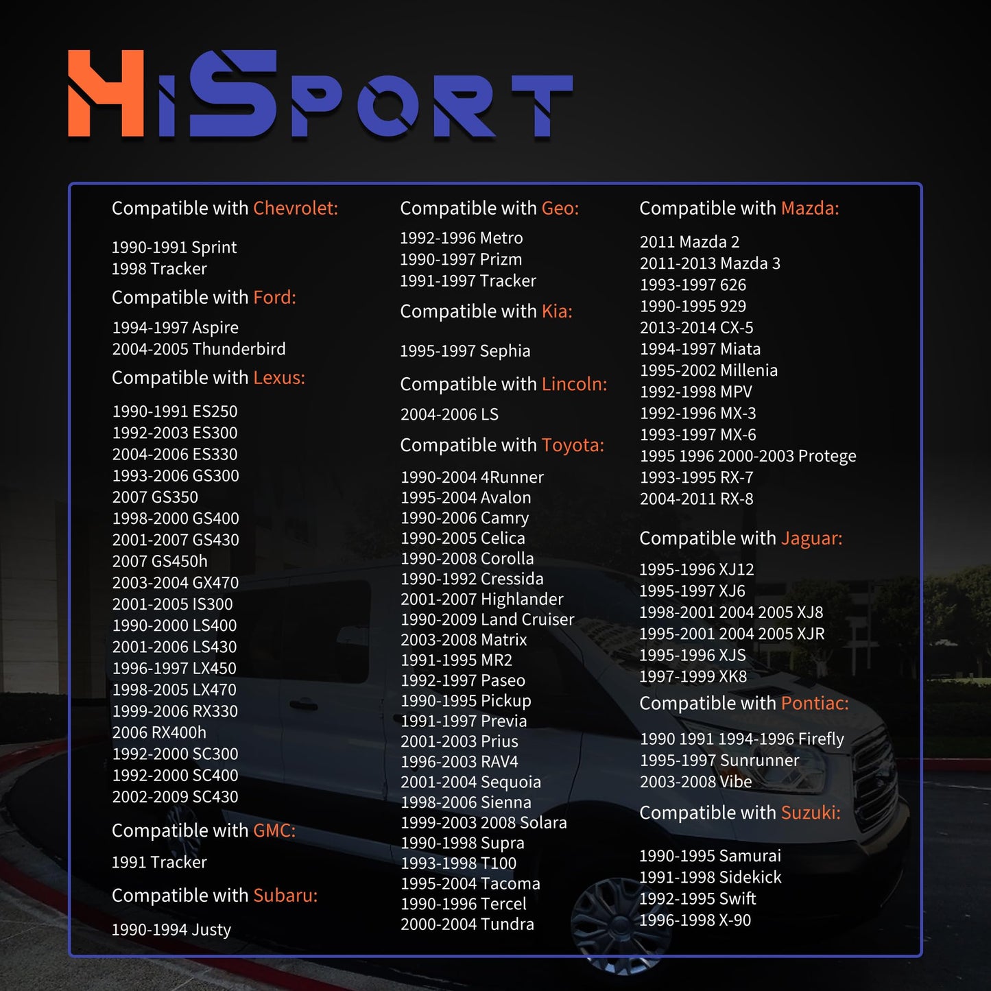 HiSport Engine Radiator Coolant Fan Switch Temperature Sensor Kit - Compatible with Toyota Camry MR2 Lexus LS400 GS300 GS400 Replace 8942235010 8942833010