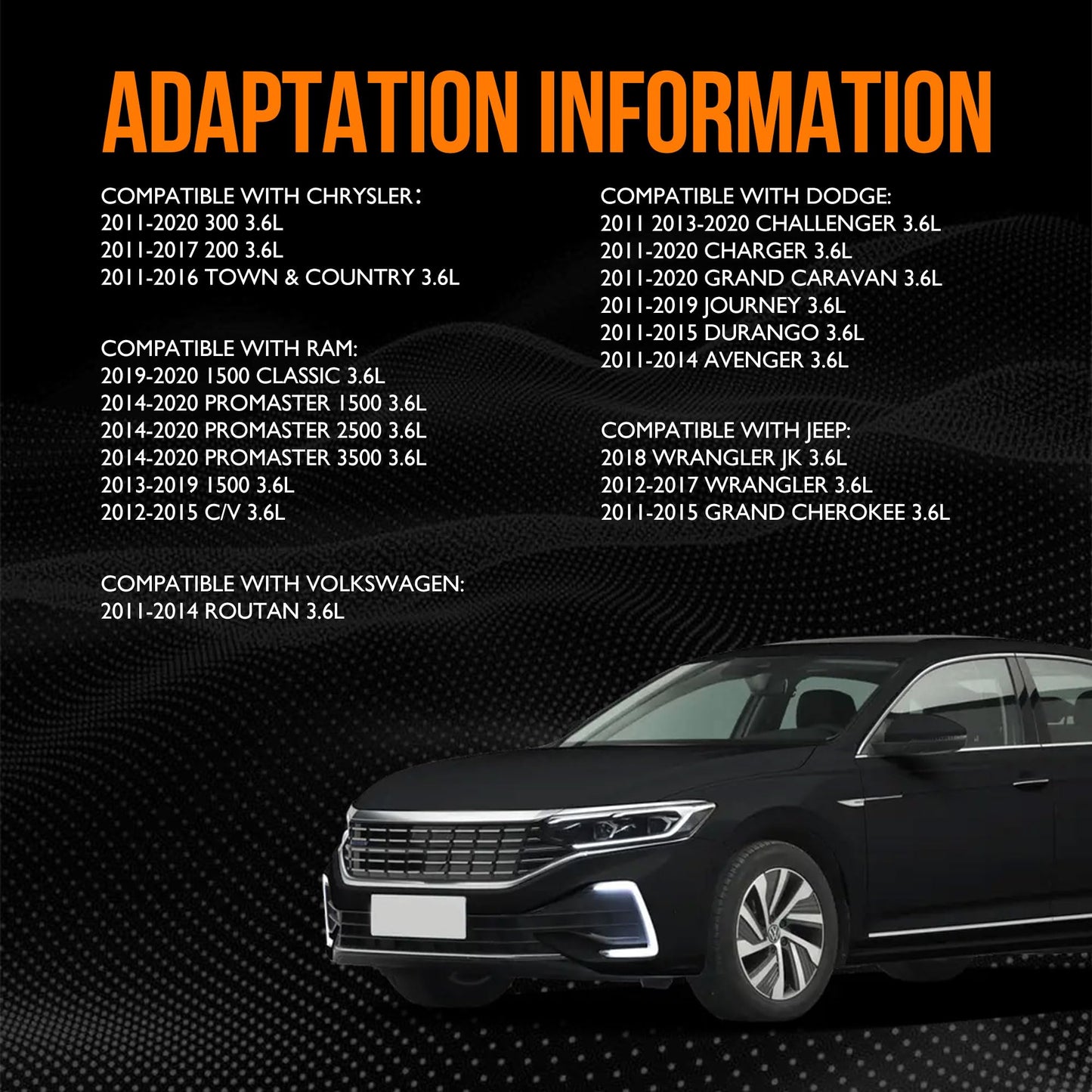 HiSport VS50805R Valve Cover Gasket Kit Set - Compatible with 2011-2020 Chrysler 300 200 Town & Country Dodge Challenger Charger Grand Caravan Journey Durango Avenger - Replace MS97204