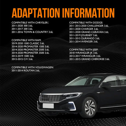 HiSport VS50805R Valve Cover Gasket Kit Set - Compatible with 2011-2020 Chrysler 300 200 Town & Country Dodge Challenger Charger Grand Caravan Journey Durango Avenger - Replace MS97204