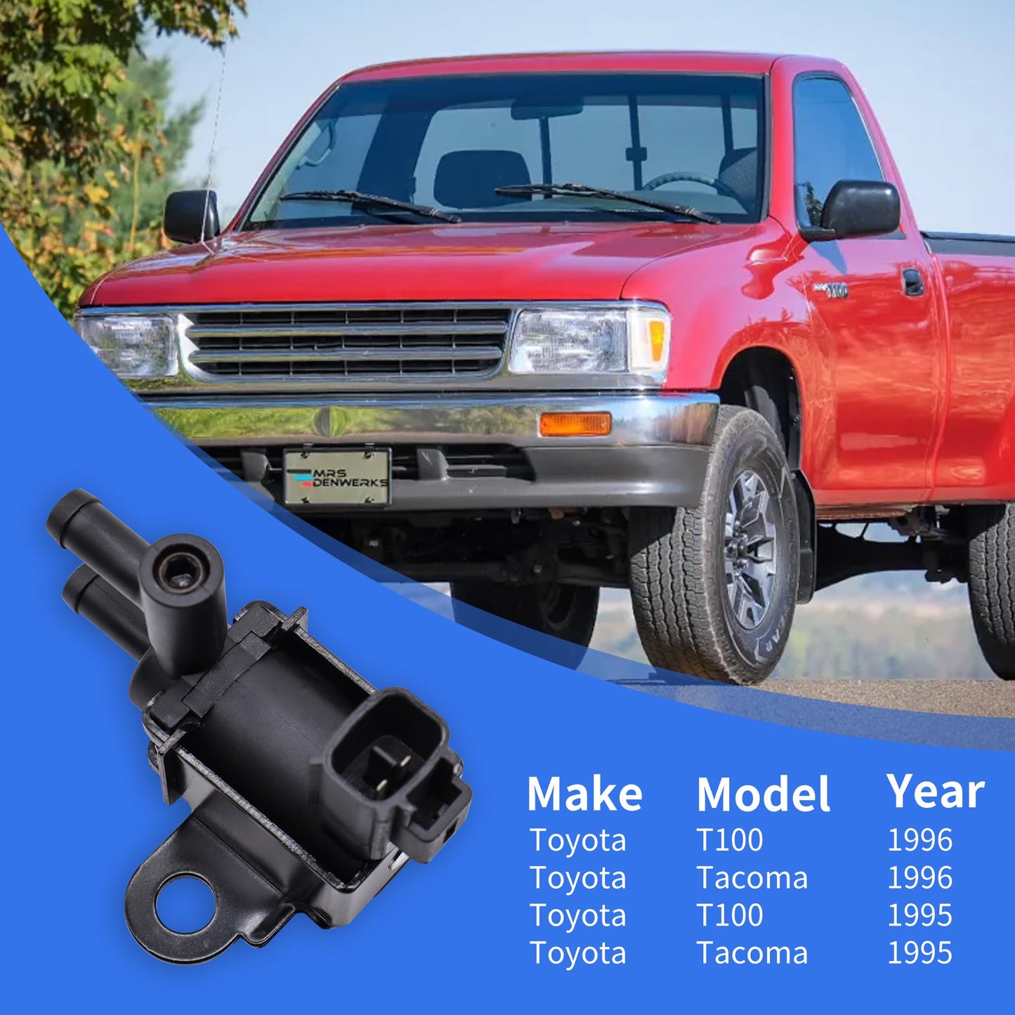 HiSport Turbo Boost Pressure Solenoid Converter Valve 90910-13001 - Compatible with Toyota T100 Tacoma 1995-1996