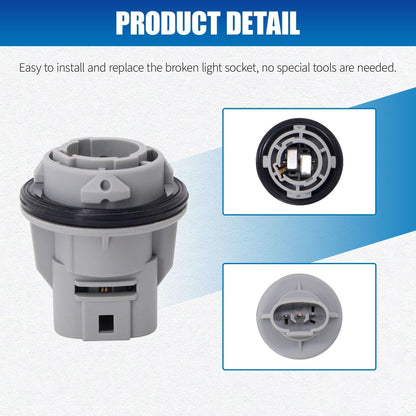 HiSport 33302-SR3-A01 2PACK Turn Signal Blinker Light Bulb Socket & Connector Compatible with Acura CL RDX RL RLX TL TSX, Honda Accord Crosstour Civic Element Odyssey CRV Pilot 2003 2004 2005