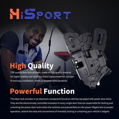 HiSport Front Left Door Lock Actuator Motor 5K1837015E 6RD837015A Power Door Latch Compatible with VW Beetle GTI Golf Jetta Passat