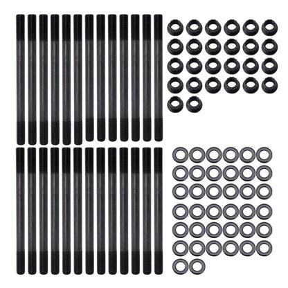 HiSport Cylinder Gasket Head Stud Bolt Kit 247-4202 - Compatible with Ram 2500 3500 Dodge Ram 2500 Ram 2500 Ram 3500 Ram 3500 1998-2022 5.9L 6.7L 24V Diesel 12-Point