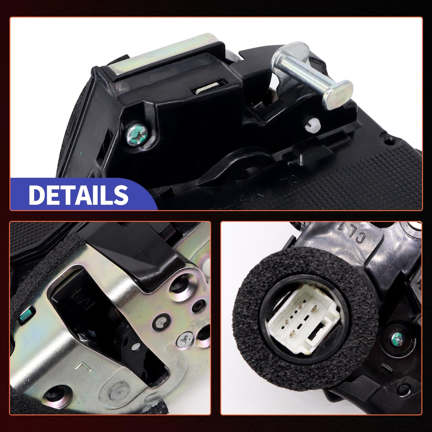 HiSport 931-405 Rear Left Door Latch Lock Actuator Compatible with Toyota Lexus ES300h ES350 GX460 GS200t GS450h Scion xB 4Runner Camry Corolla Highlander Prius RAV4 Replaces 6906006100 69060-33120