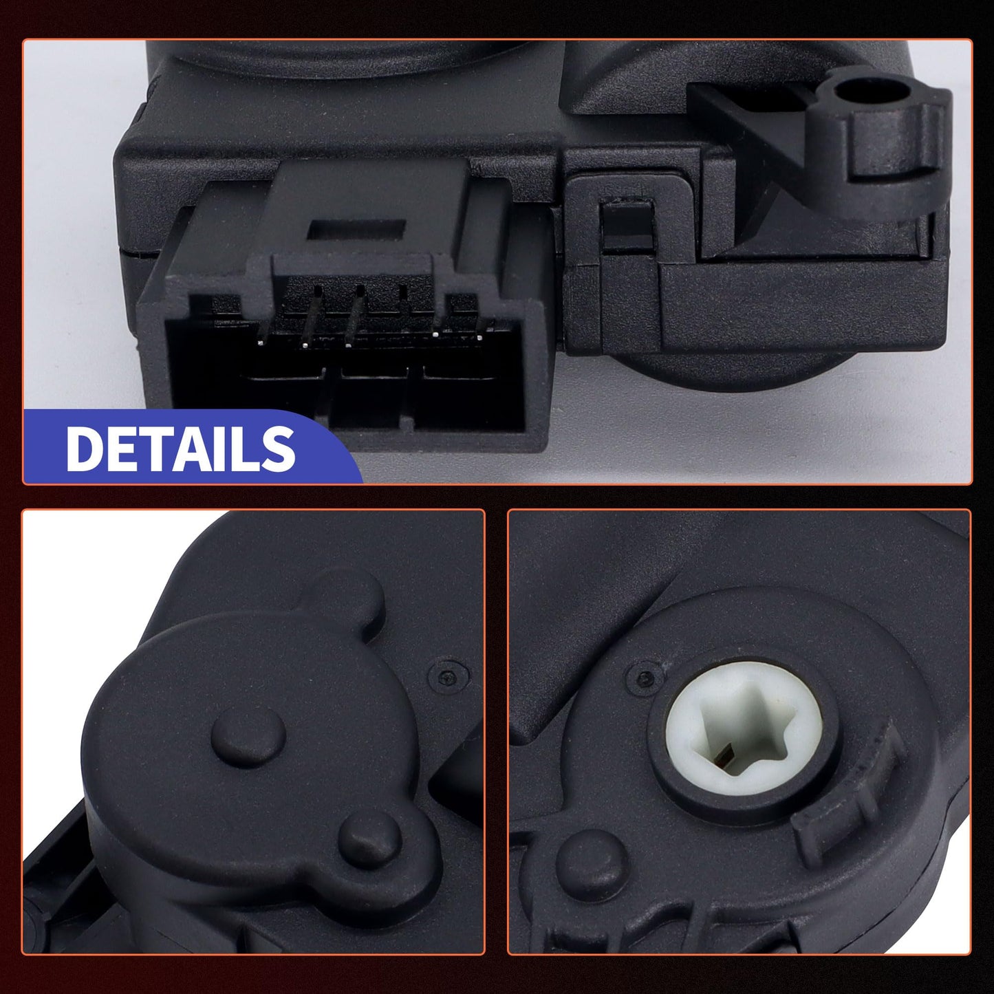 HiSport 5Q0907511A HVAC Heater Blend Door Actuator - Compatible with Audi Q2 Quattro A3 Quattro A3 Sportback RS3 S3 TT RS TTS Quattro | Volkswagen Atlas Teramont Tiguan e-Golf Golf 2013-2019