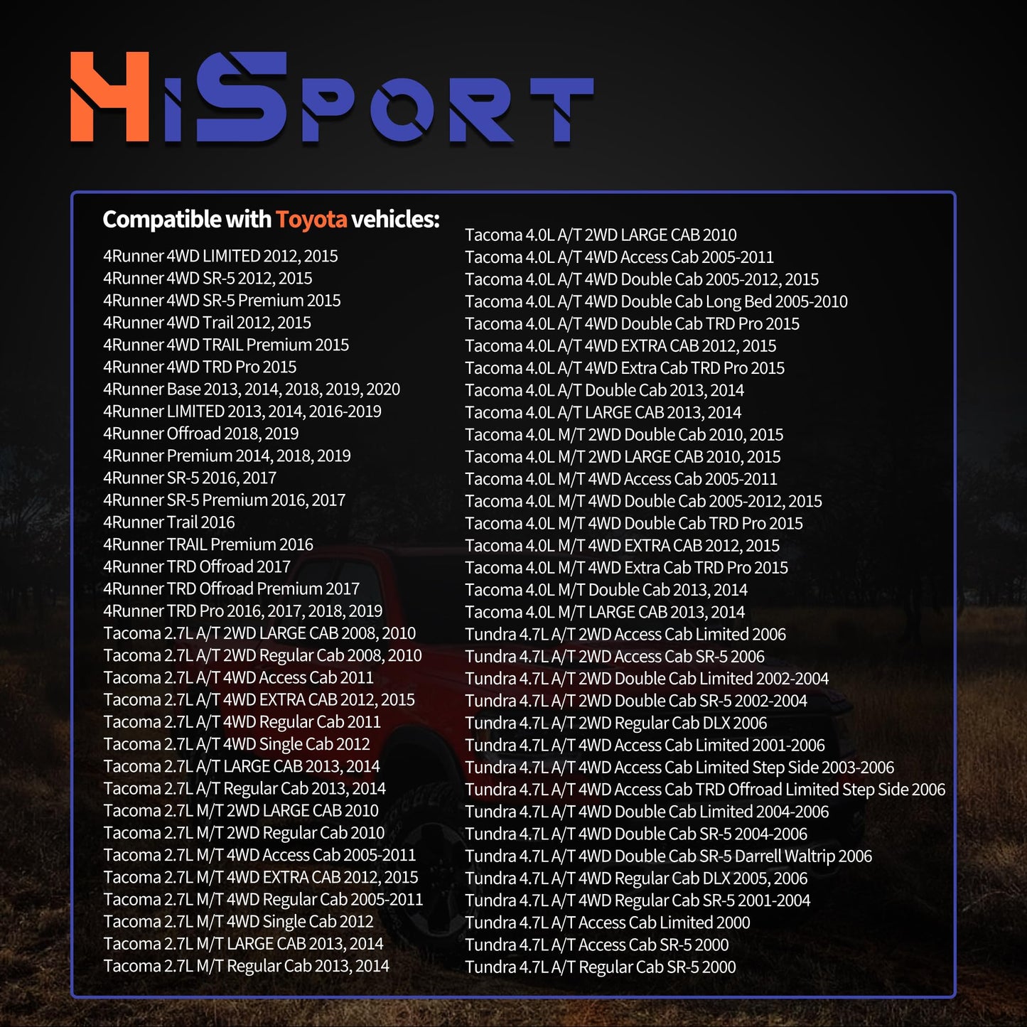 HiSport Transfer Case Motor Replacement 36410-34015 - Compatible with Tundra, Tacoma, Toyota 4Runner 4WD 4-Wheel Drive 4x4 Transfer Case Shift Actuator Motor Transmission Actuator Assembly