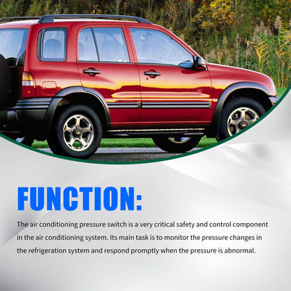 HiSport HVAC Pressure Switch - Compatible with Audi 4000 5000 Quattro Buick Century Electra Chevrolet Tracker Camaro Replaces SW 2147C