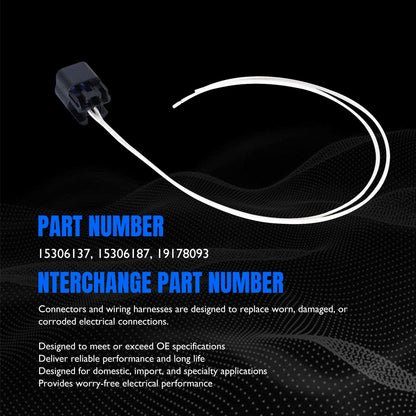 HiSport 15306137 Variable Valve Timing (VVT) Solenoid Connector Compatible with Buick Lacrosse Regal Verano, Chevrolet Captiva Malibu Equinox, Chevy Express, GMC Savana, Pontiac G5 G6, Saturn Aura