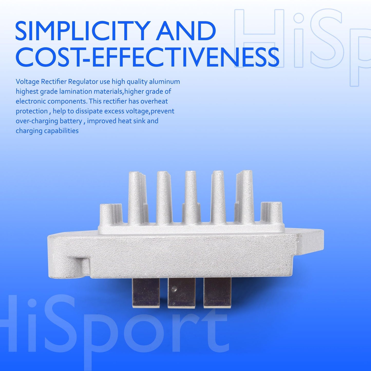 HiSport 25-403-39-S Voltage Regulator Rectifier - Compatible with Kohler CH730-0165 CH730-0170 ECV740 ECH749 64569 62570 Replaces 25-403-32-S 25-403-05-S