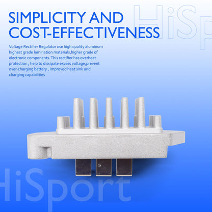 HiSport 25-403-39-S Voltage Regulator Rectifier - Compatible with Kohler CH730-0165 CH730-0170 ECV740 ECH749 64569 62570 Replaces 25-403-32-S 25-403-05-S