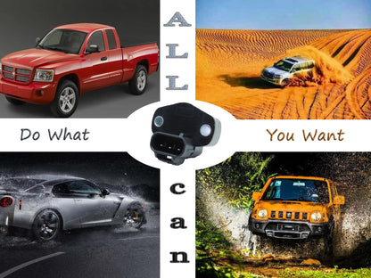 HiSport TPS Throttle Position Sensor - Compatible with Dodge Dakota Viper Wrangler Jeep Grand Cherokee 1997-2001 TH189 56027942 4874371AC 4874371AB 69117942