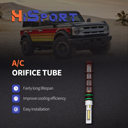 HiSport A/C Orifice Tube - Compatible with Ford Lincoln Mazda Replaces EX1000C YG-346 ZZM061179B 155755 F2DZ19D990A