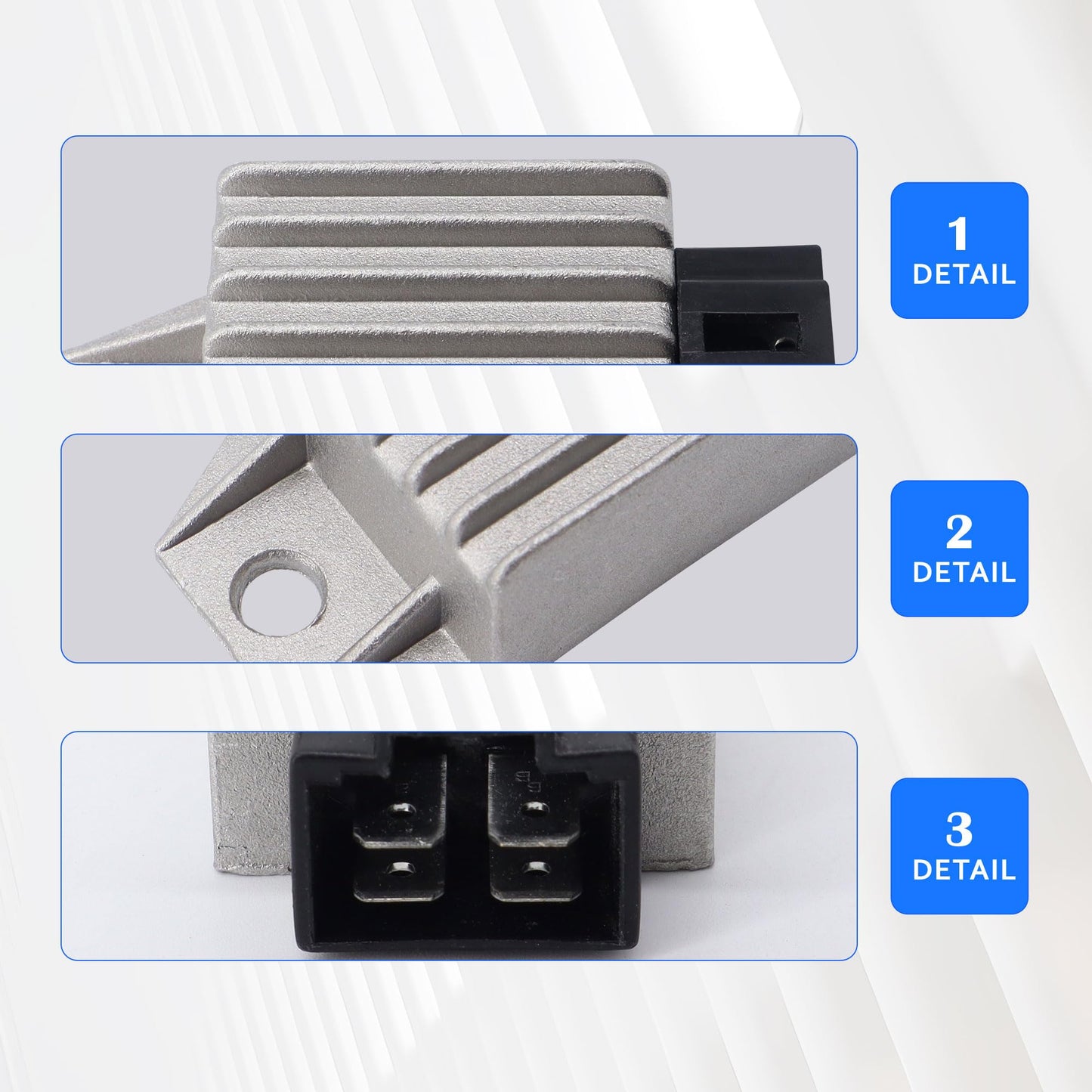 HiSport Voltage Regulator Rectifier - Compatible with Tao Tao AMT50-A1 CY50-A Roman 50 Verucci VC50TS-3M