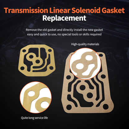 HiSport Transmission Linear Solenoid Gasket with O-Rings Seal Kit - Compatible with Acura RSX TSX Honda Accord CR-V Element Replaces 28260PRP014 28250PRP013 28262PRP000