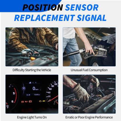 HiSport PC885 Engine Crankshaft Position Sensor Compatible with Chevrolet Cruze 2010, 2011, 2012, 2013, 2014, 2015 Cruze Limited 2016 Sonic 2012, 2013, 2014, 2015, 2016, 2017, 2018