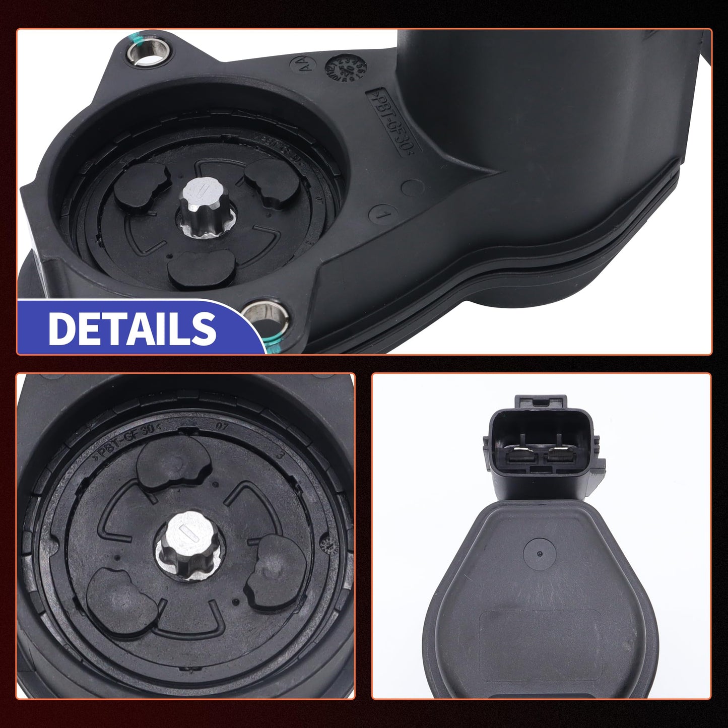 HiSport Rear Left or Right Parking Brake Actuator - Compatible with Ford F-150 2015-2023 Replaces FL3Z2B712A JL3Z2B712A