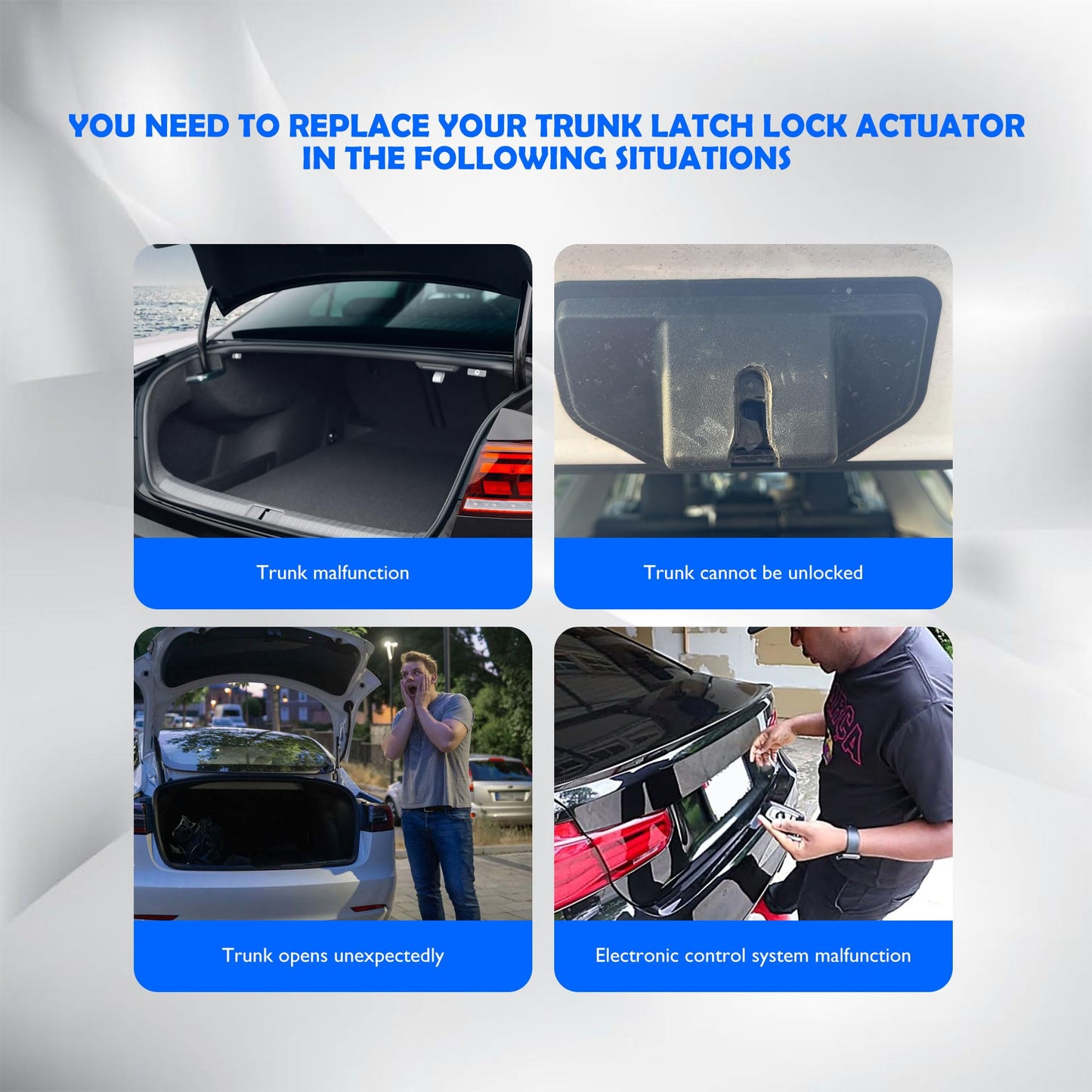 HiSport Tailgate Trunk Latch Lock Actuator - Compatible with Toyota Corolla 2015 2016 2017 2018 2019 Replaces 64610-02171