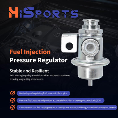 HiSport Fuel Injection Pressure Regulator Compatible with Isuzu Ascender for Chevrolet Trailblazer EXT for GMC for Oldsmobile, 4.0 Bar Replaces PR4089