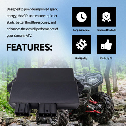 HiSport CDI Module Box - Compatible with Yamaha Kodiak 400 2000 2001 Warrior 350 1997 1998 1999 2000 2001 Replaces 3GD-85540-40-00