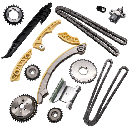 HiSport 9-4201S Timing Chain Component Kit - Compatible with Chevrolet Cavalier Classic Cobalt HHR Malibu, Oldsmobile Alero, Pontiac G5 Grand Am Sunfire, Saturn ION L Sedan L300 LS Sedan LW Wagon VUE