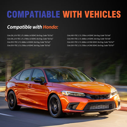 HiSport Engine Valve Cover Gasket Kit - Compatible with Honda Civic DX/LX V-TEC/EX V-TEC/HX V-TEC/GX V-TEC 1.7L 2001 2002 2003 2004 2005 - Replace VS50606R