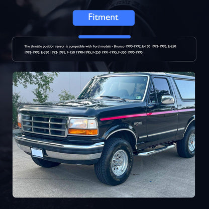 HiSport F2TZ9B989A Throttle Position Sensor TPS - Compatible with Ford E-150 E-250 E-350 F-150 F-250 F-350 Replaces F2TF9B989AA F2TF9B989B