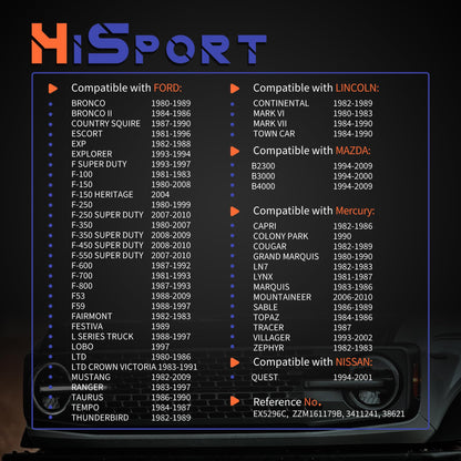 HiSport A/C Orifice Tube - Compatible with Ford Mazda Mercury Replaces EX5296C ZZM161179B 3411241 38621