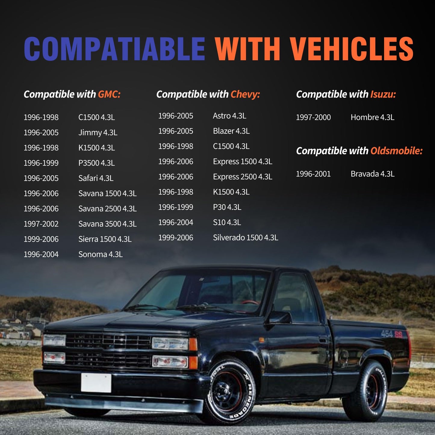 HiSport Fuel Injection Plenum Gasket Set MS95816 - Compatible with Chevy GMC Isuzu Oldsmobile Astro Blazer C1500 K1500 P30 S10 C1500 K1500 P3500 Sierra 1500 Sonoma Hombre Bravada 4.3L 1996-2006